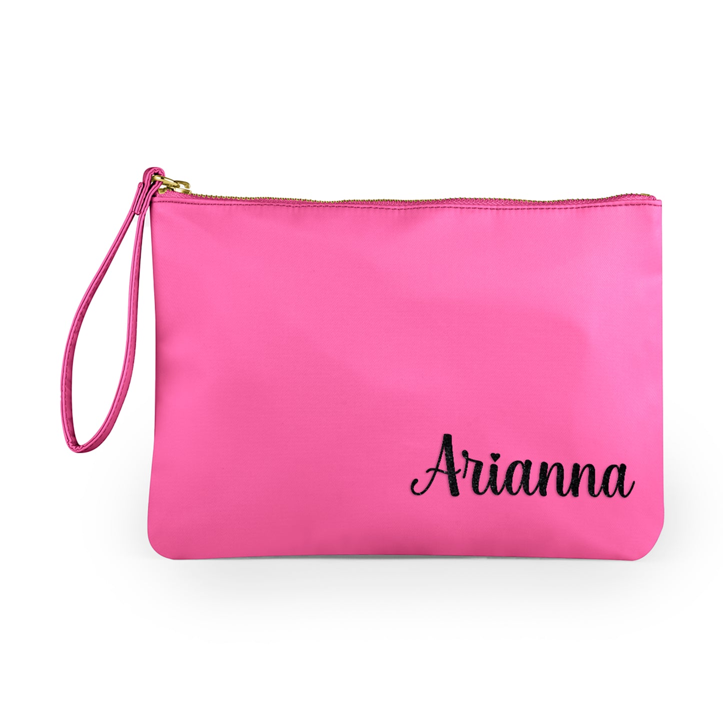 Pochette con laccetto da polso personalizzata con nome, iniziali o testo