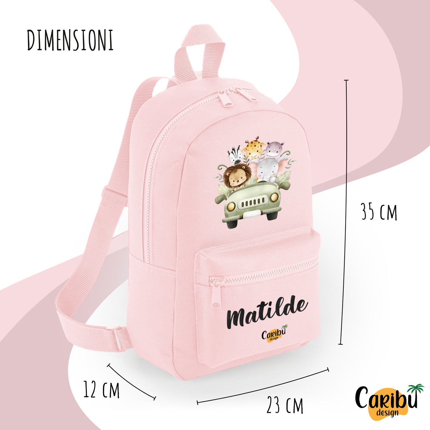 Zainetto da bambino/bambina personalizzato