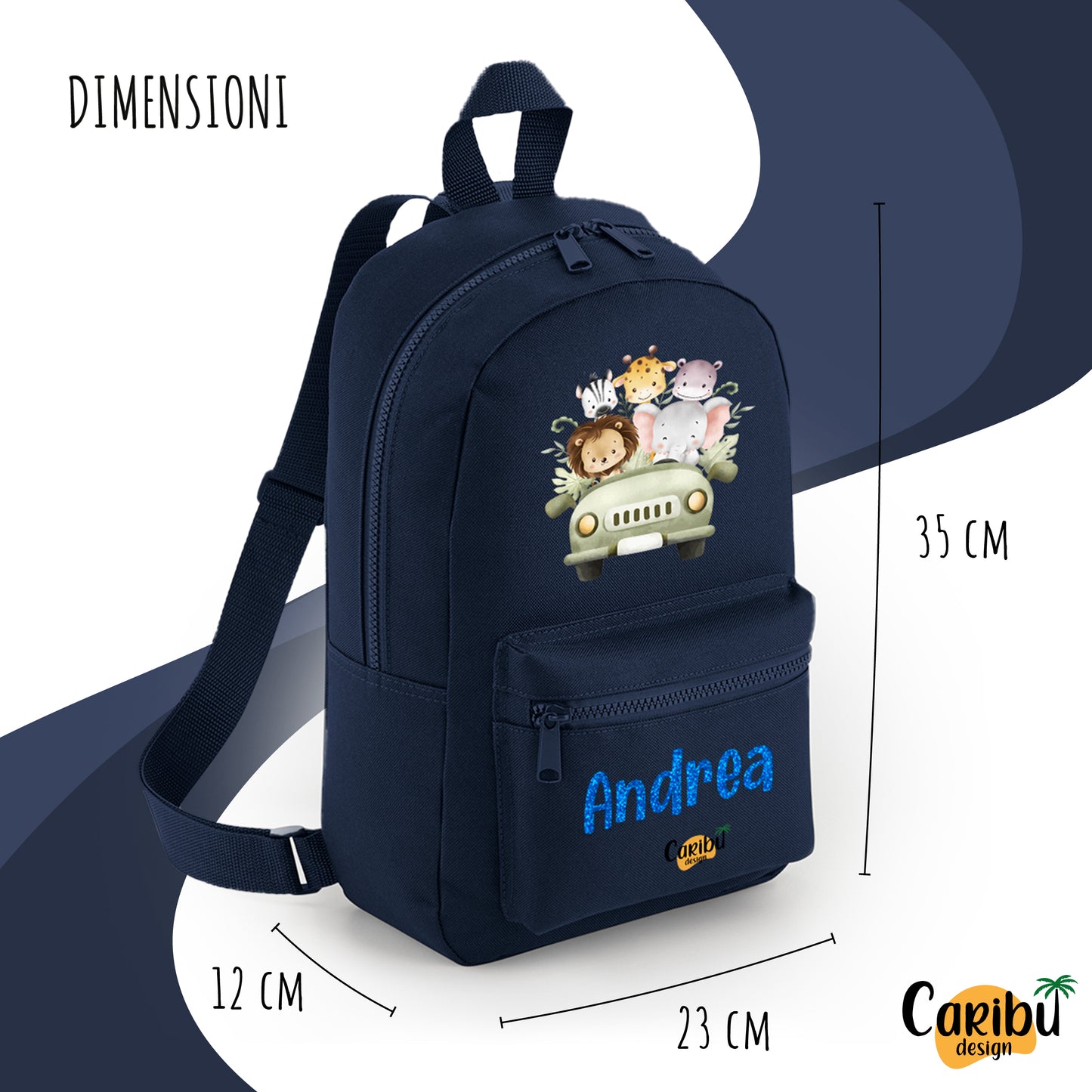 Zainetto da bambino/bambina personalizzato