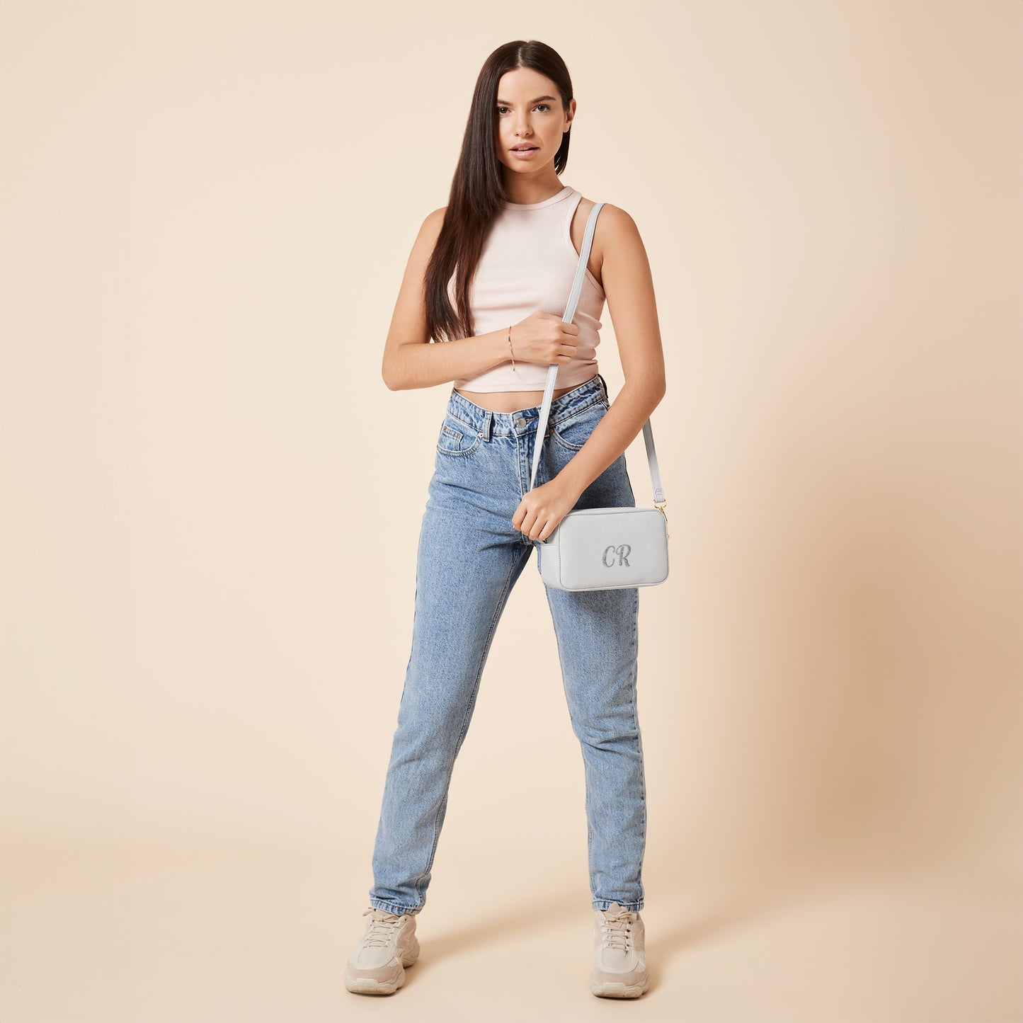 Borsa a tracolla personalizzata in ecopelle