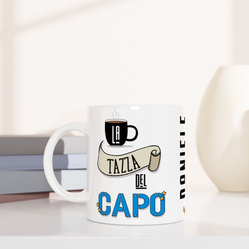 Tazza Boss Uomo / Donna Personalizzata con Nome - Mug Capo Ufficio Lavoro