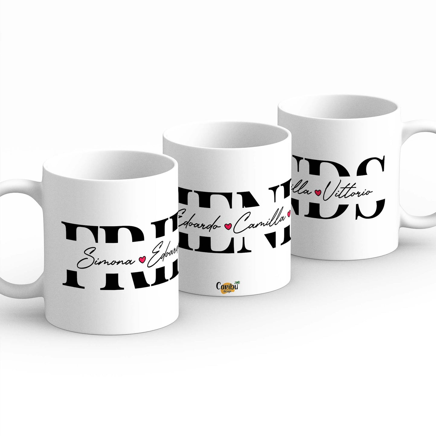 Tazza personalizzata con scritta elegante stile Vogue