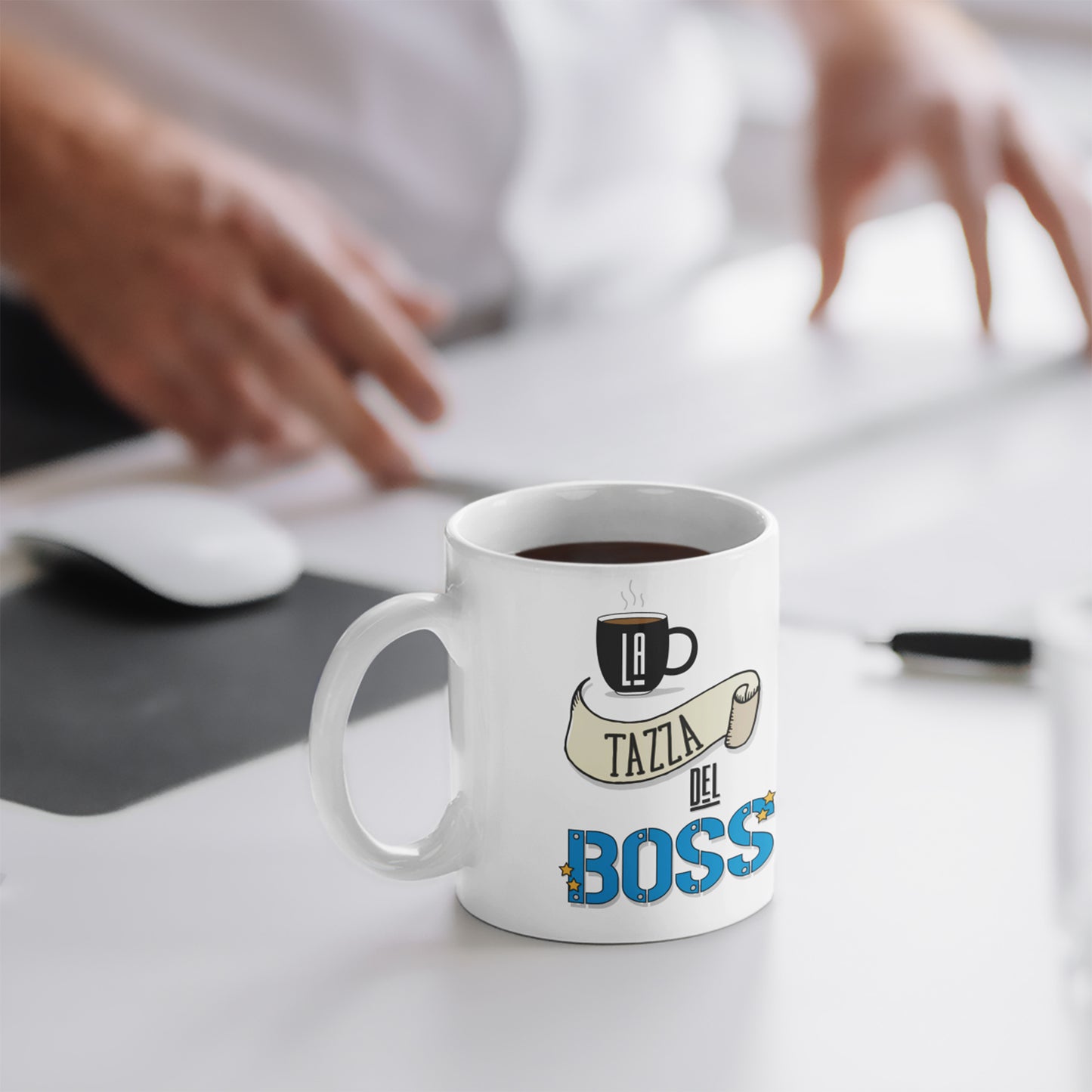 Tazza Boss Uomo / Donna Personalizzata con Nome - Mug Capo Ufficio Lavoro