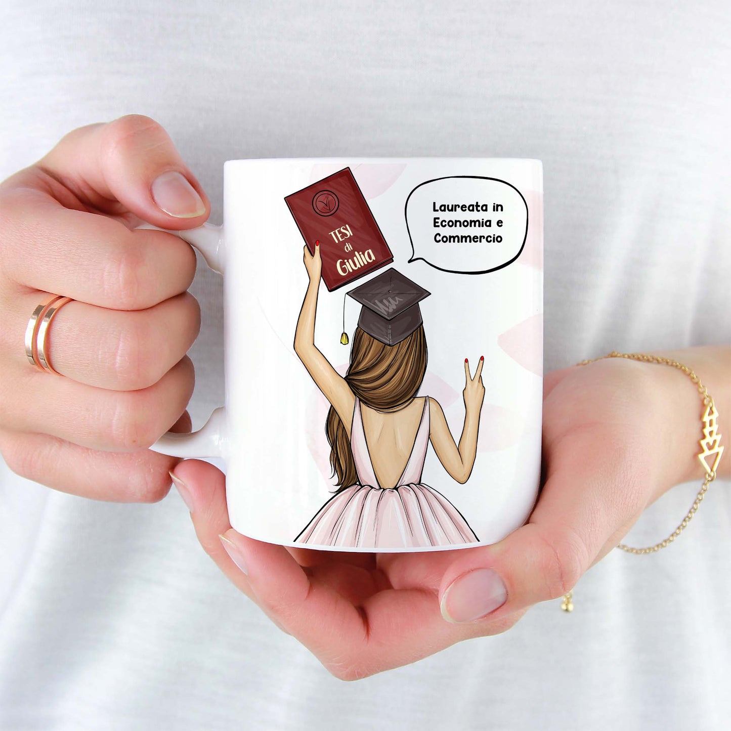 Tazza Personalizzata Laurea Donna