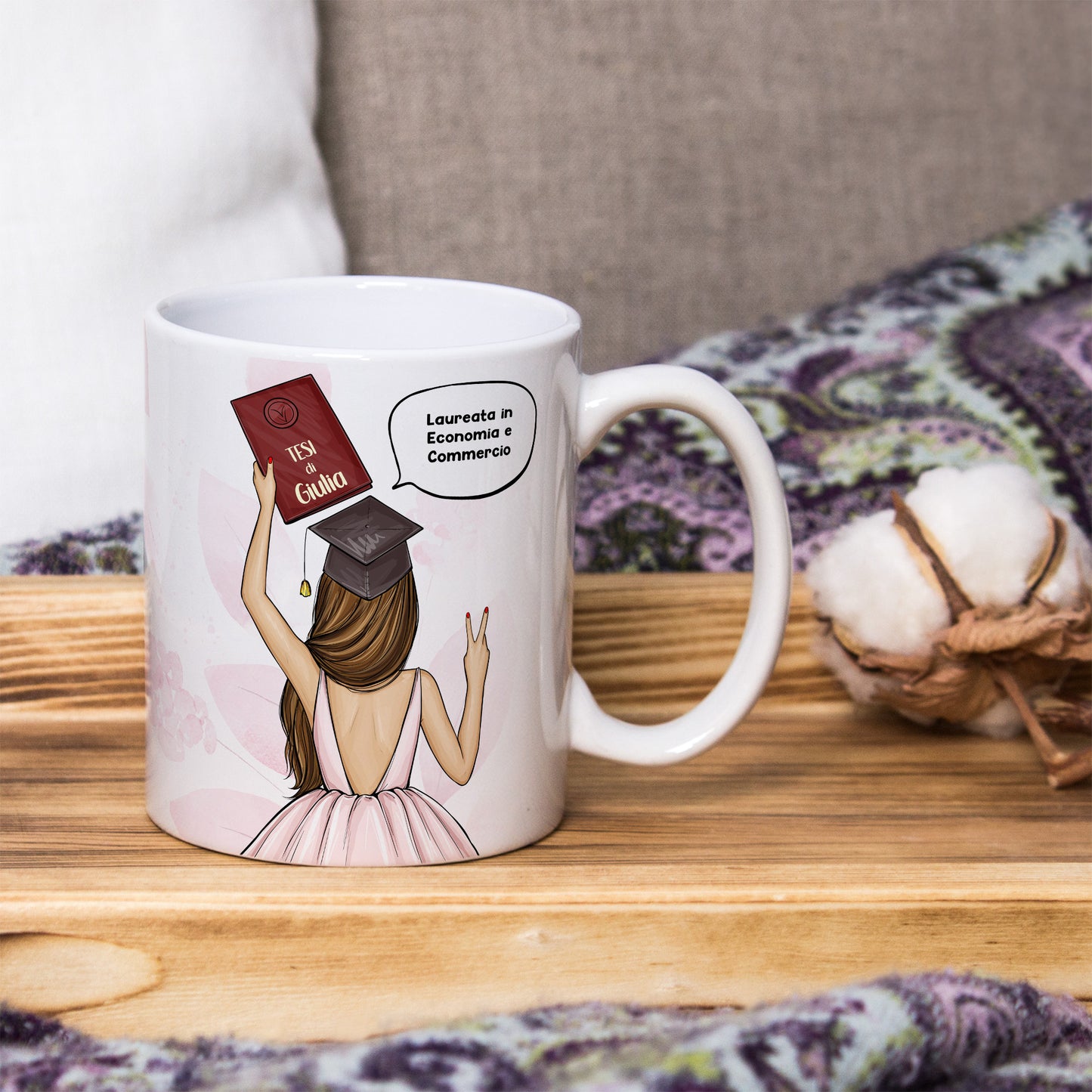 Tazza Personalizzata Laurea Donna