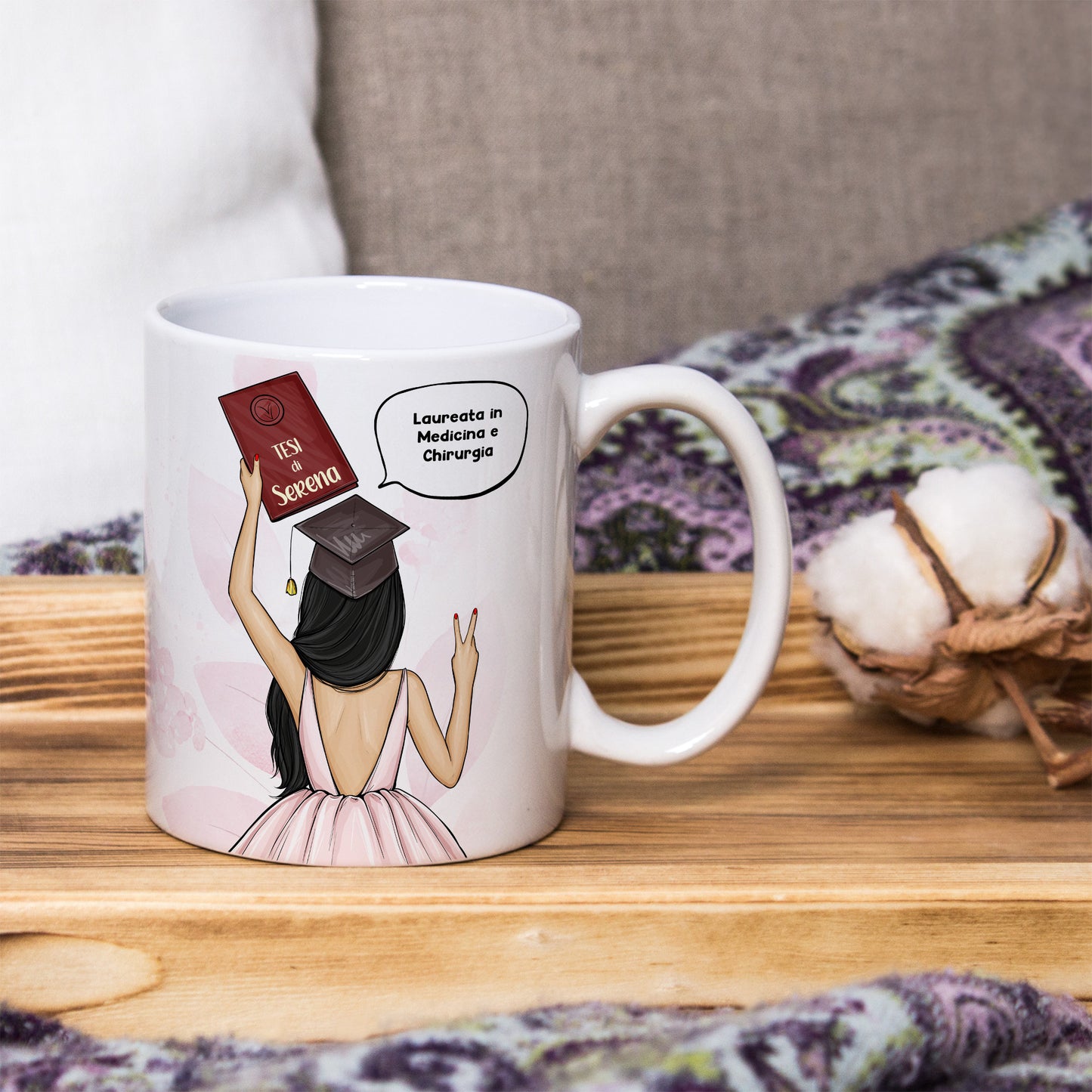 Tazza Personalizzata Laurea Donna