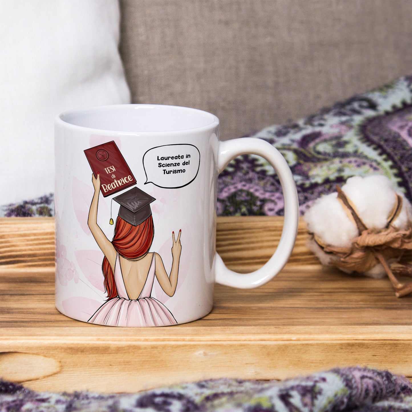 Tazza Personalizzata Laurea Donna
