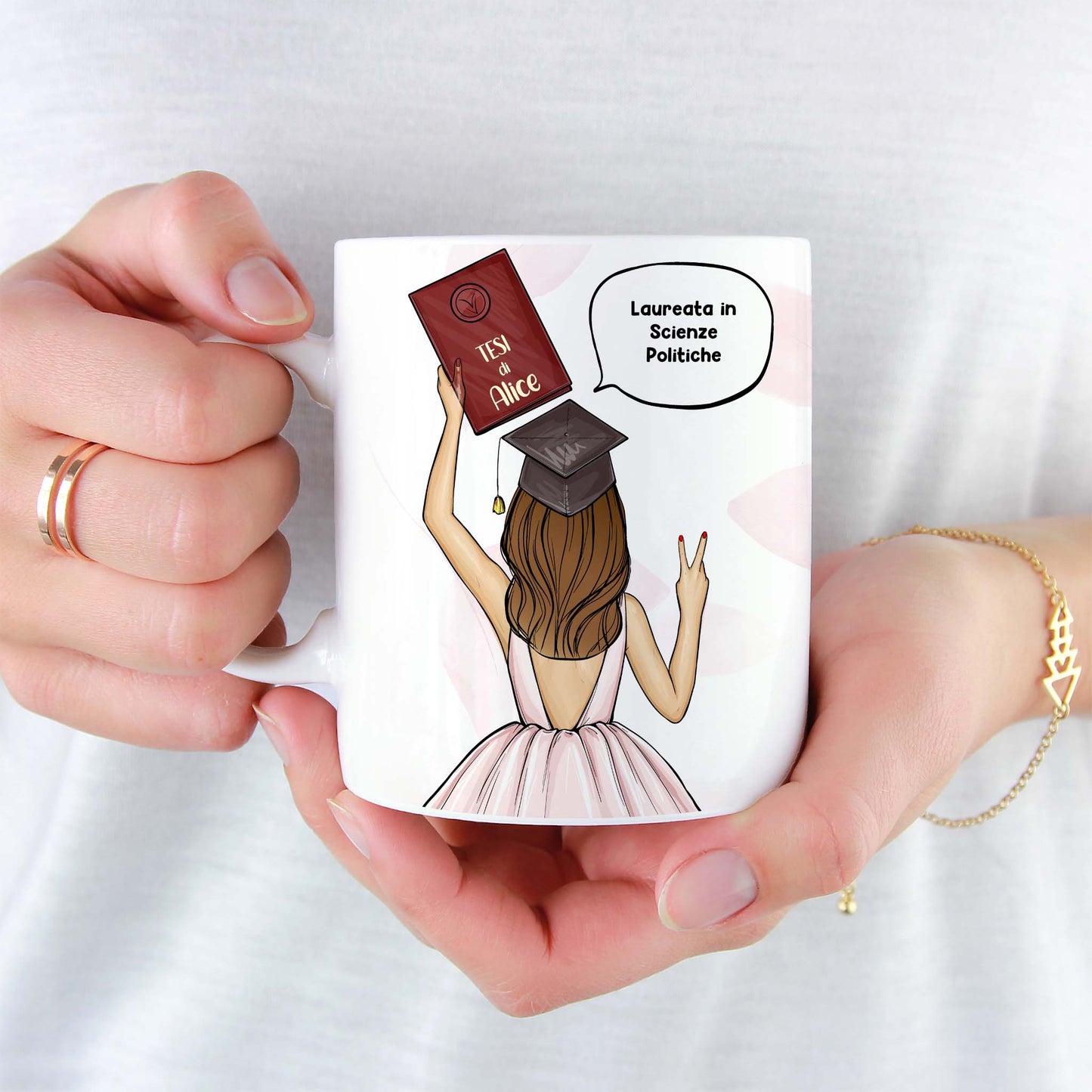 Tazza Personalizzata Laurea Donna
