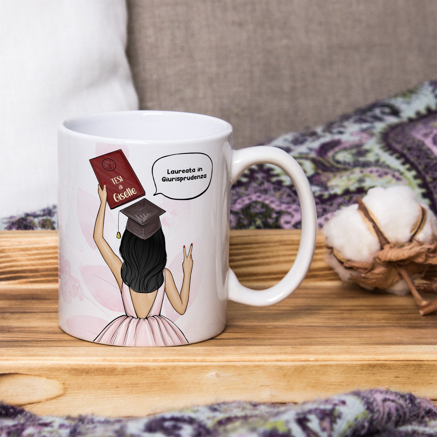 Tazza Personalizzata Laurea Donna