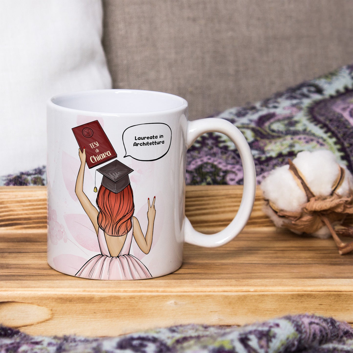 Tazza Personalizzata Laurea Donna