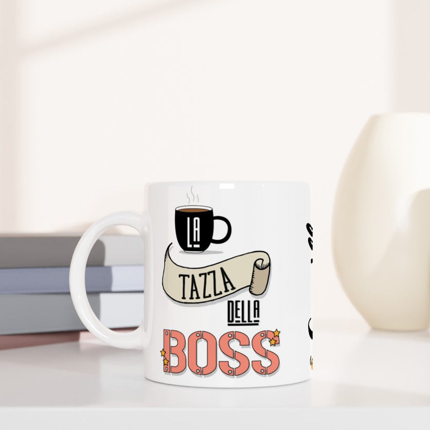 Tazza Boss Uomo / Donna Personalizzata con Nome - Mug Capo Ufficio Lavoro
