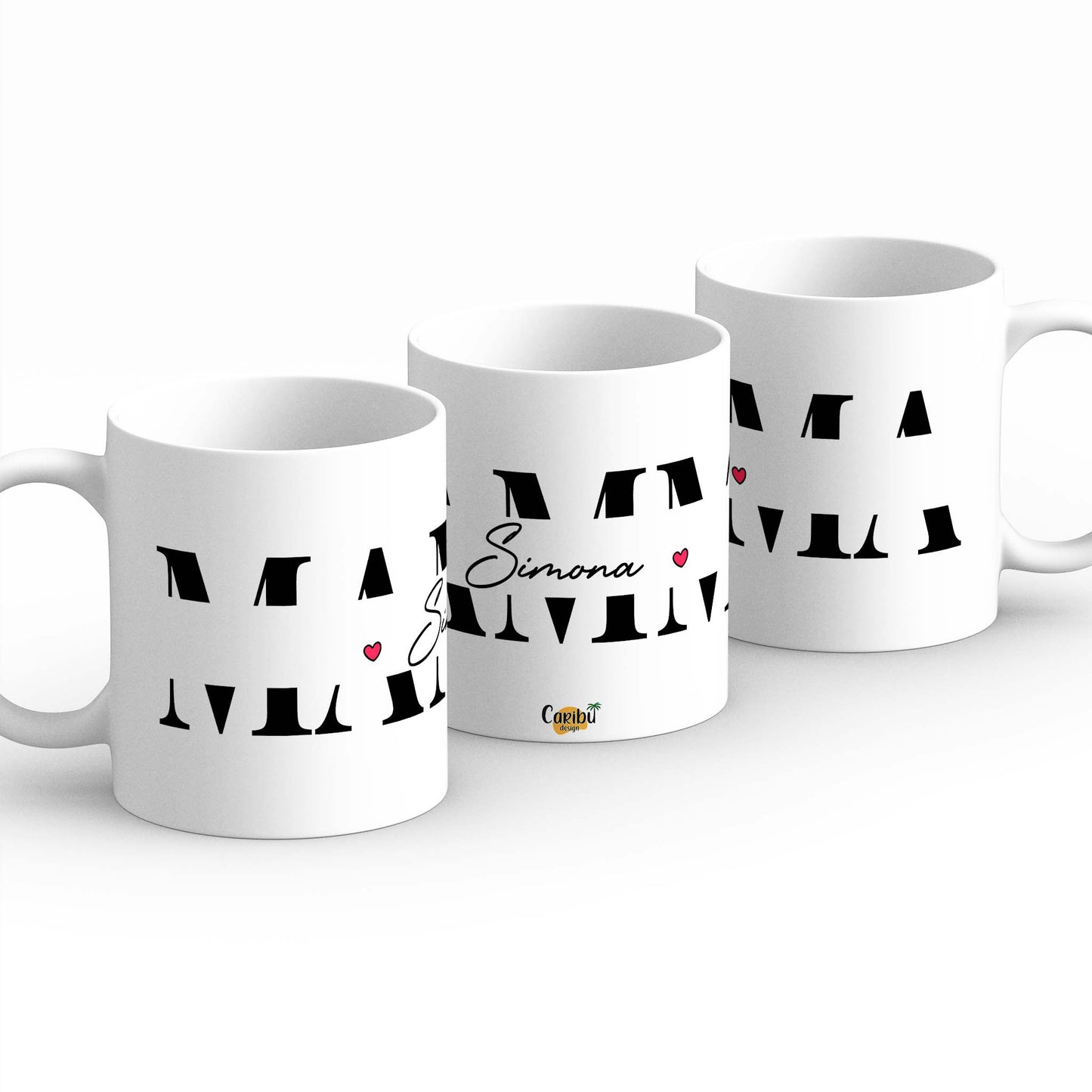 Tazza personalizzata con scritta elegante stile Vogue