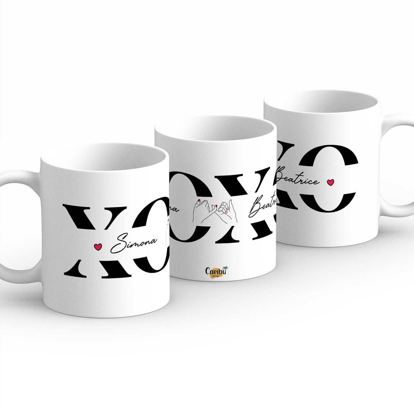 Tazza personalizzata con scritta elegante stile Vogue