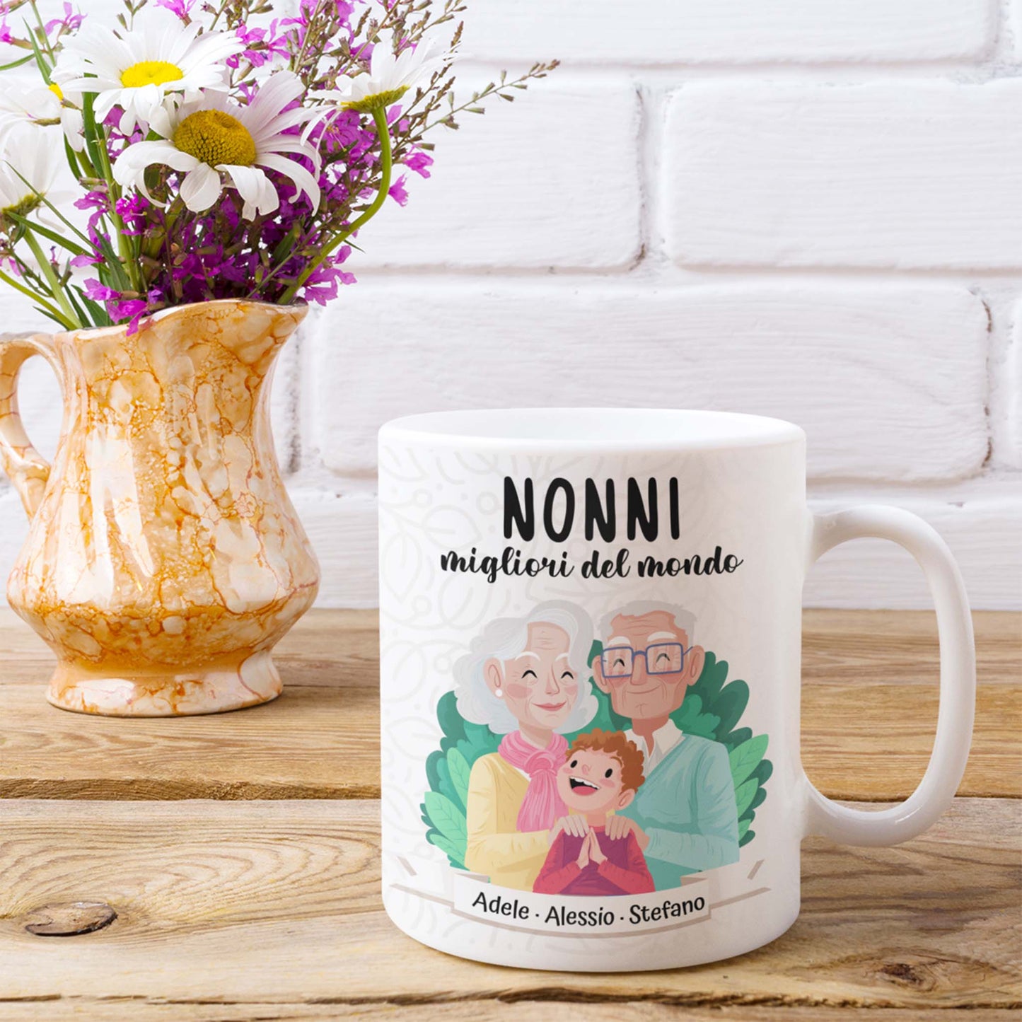 Tazza personalizzata Nonni Migliori del Mondo