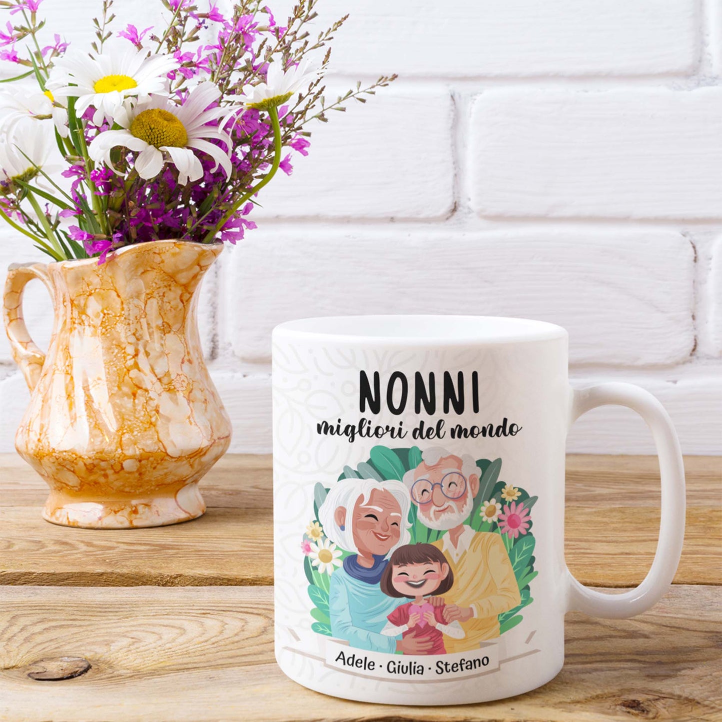 Tazza personalizzata Nonni Migliori del Mondo
