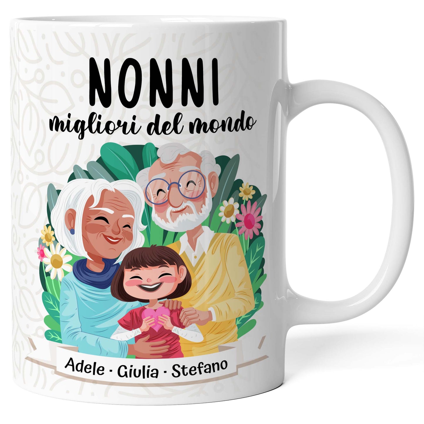 Tazza personalizzata Nonni Migliori del Mondo