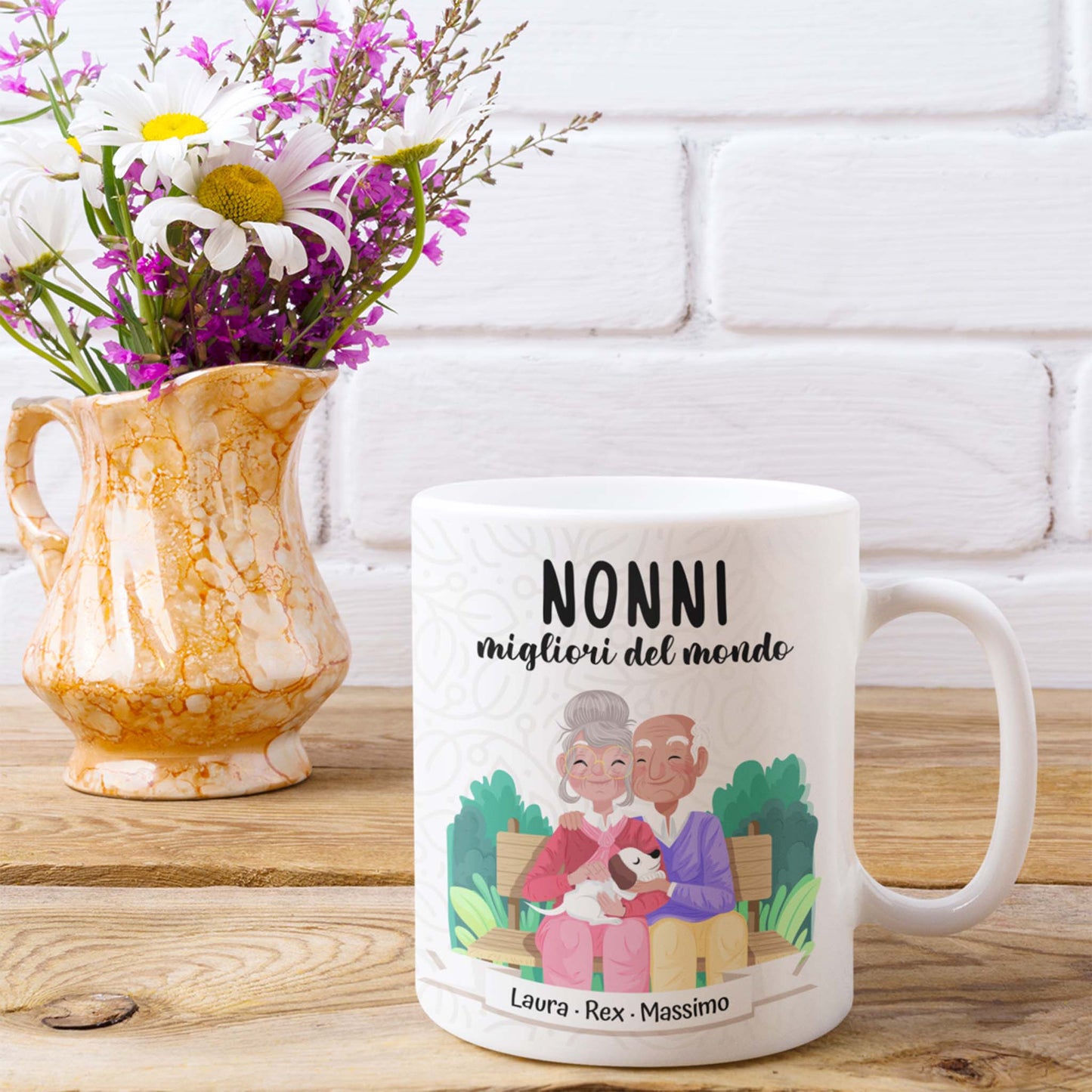Tazza personalizzata Nonni Migliori del Mondo