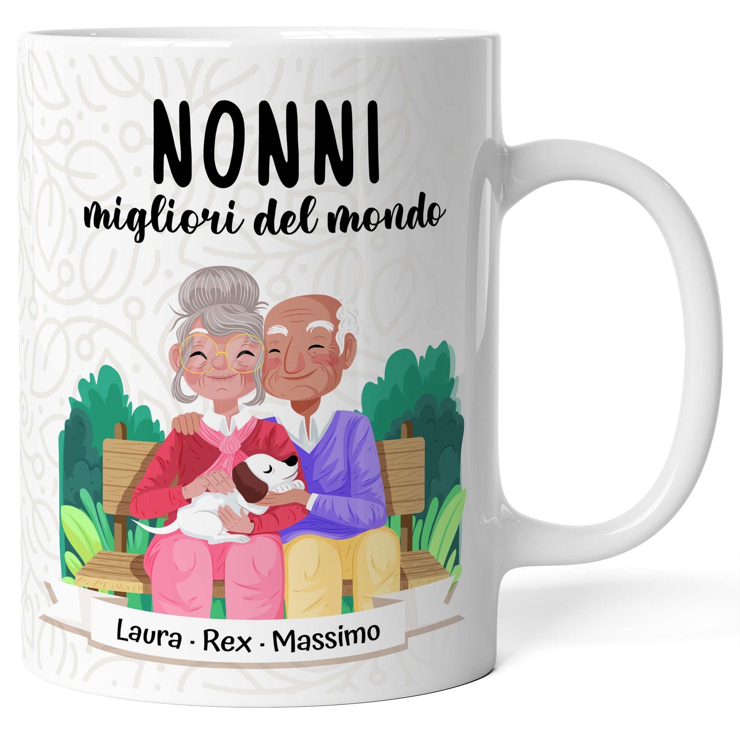 Tazza personalizzata Nonni Migliori del Mondo