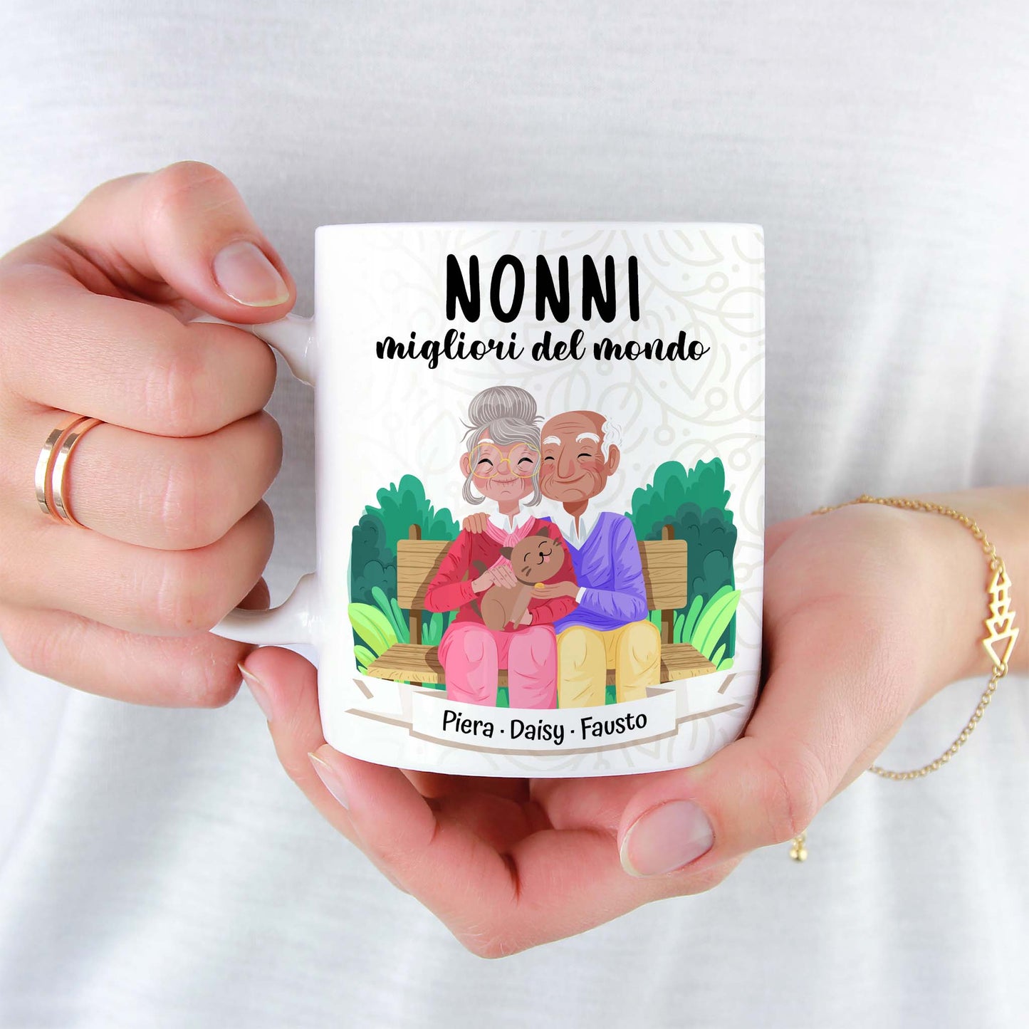 Tazza personalizzata Nonni Migliori del Mondo