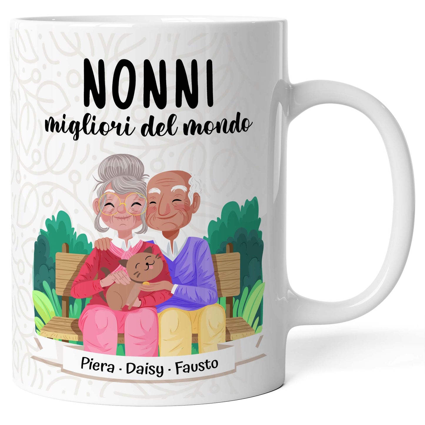 Tazza personalizzata Nonni Migliori del Mondo