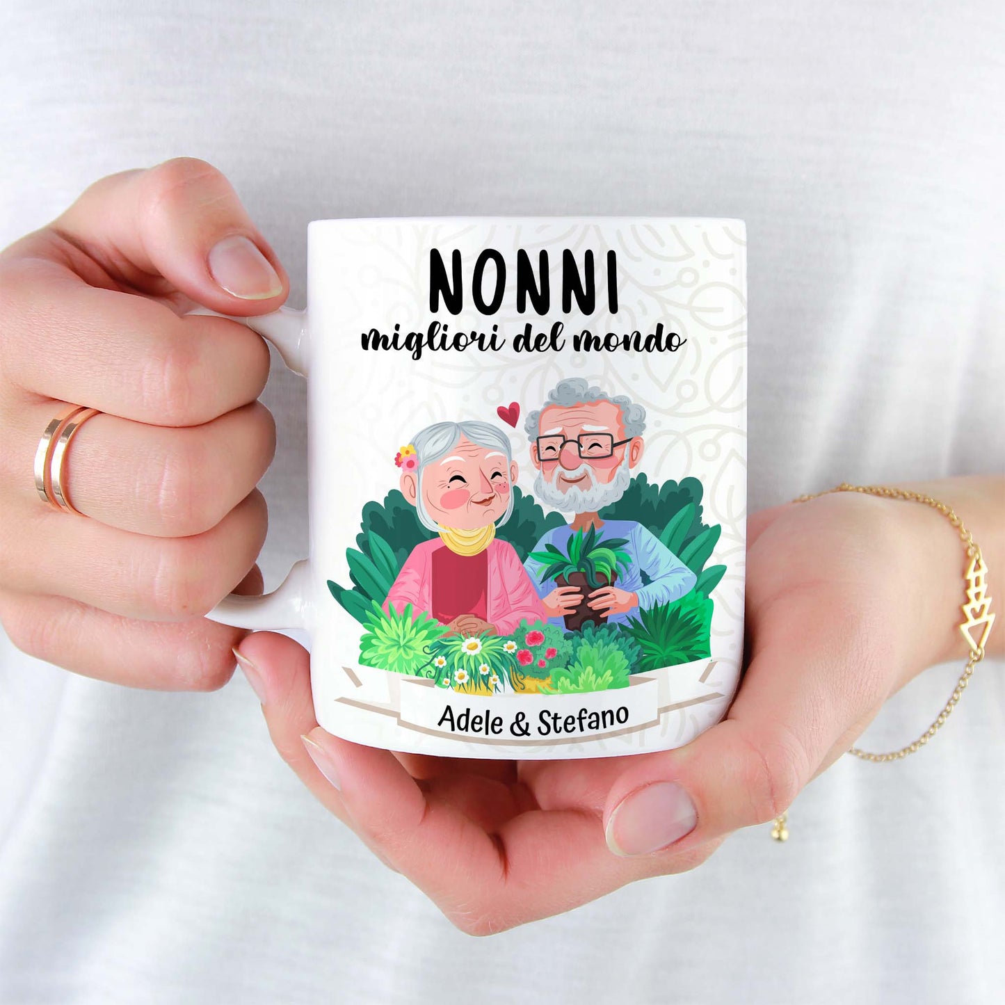 Tazza personalizzata Nonni Migliori del Mondo