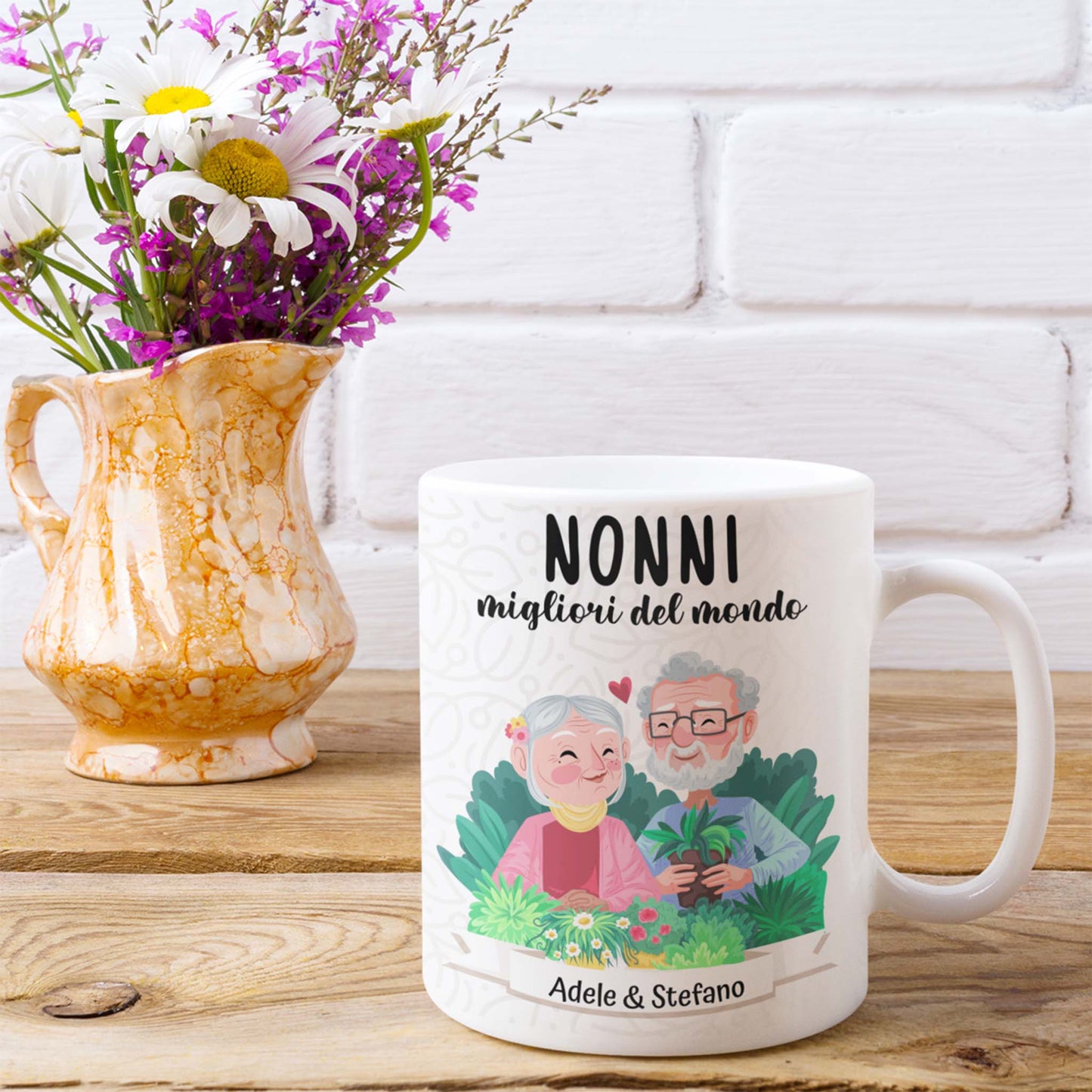 Tazza personalizzata Nonni Migliori del Mondo