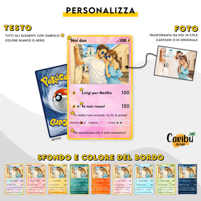 Carta Poke Personalizzata con Foto e Testo