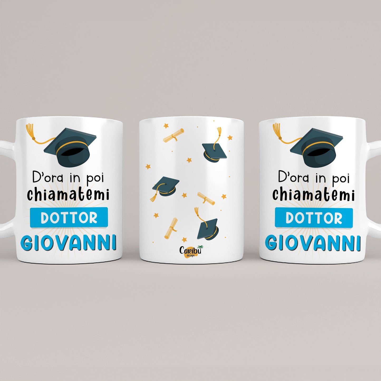 Tazza laurea personalizzata con nome Chiamatemi Dottore  / Dottoressa