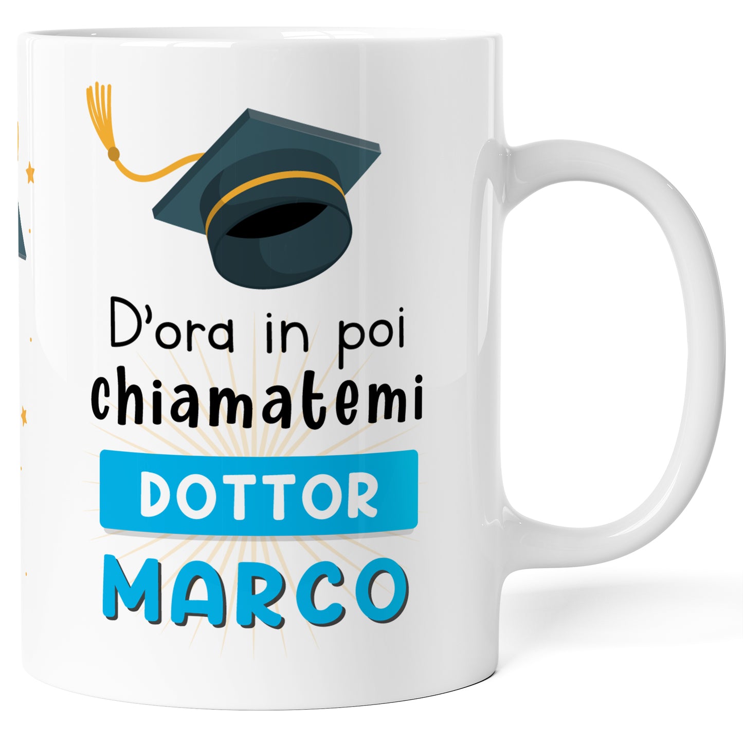 Tazza laurea personalizzata con nome Chiamatemi Dottore  / Dottoressa