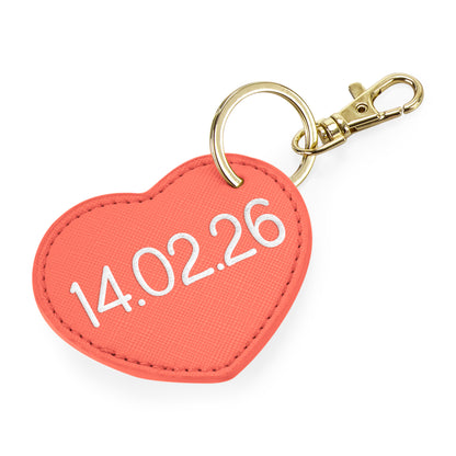 Portachiavi Cuore con Testo Personalizzato