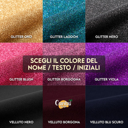 Pochette con laccetto da polso personalizzata con nome, iniziali o testo