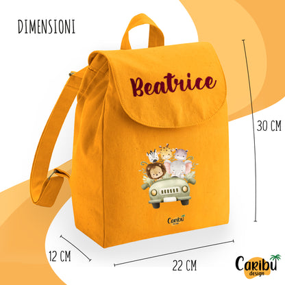 Zaino da Bambino e Bambina Personalizzato 100% Cotone