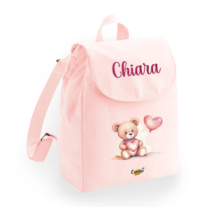 Zaino da Bambino e Bambina Personalizzato 100% Cotone
