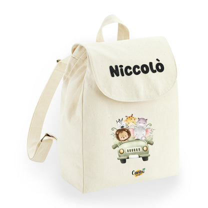 Zaino da Bambino e Bambina Personalizzato 100% Cotone